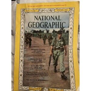 National Geographic January 1965 Americans In Action In Vietnam Making Astronaut
